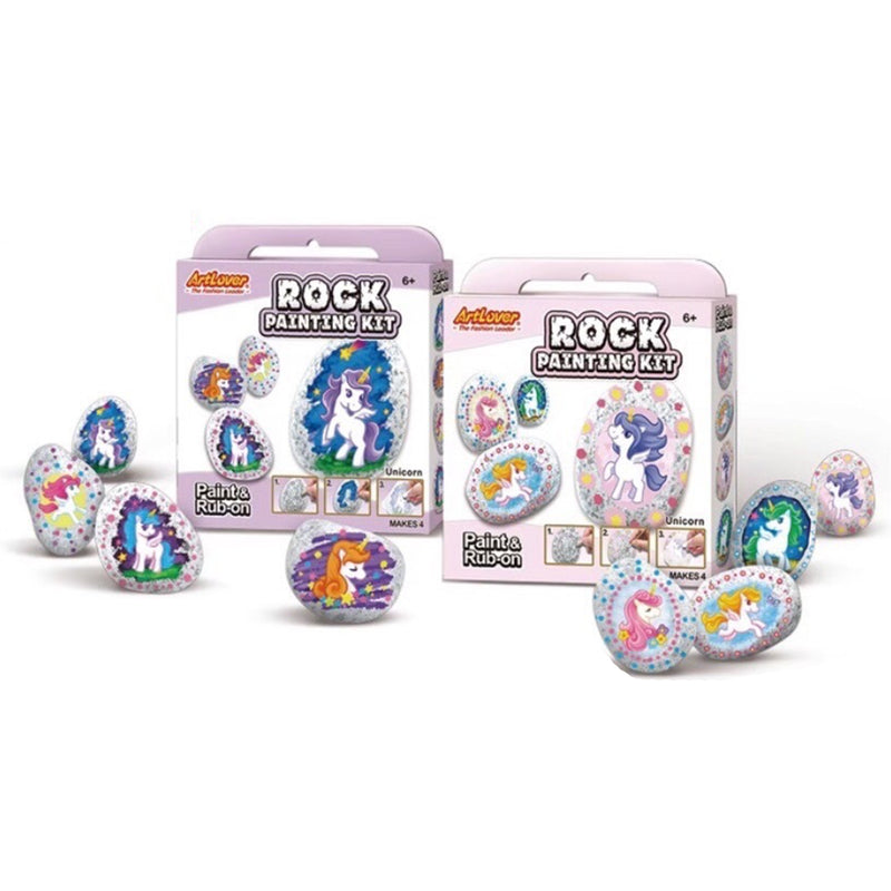 Unicorn Rock Painting Kit - Assorted
