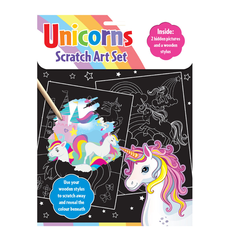 Unicorns Scratch Art Set
