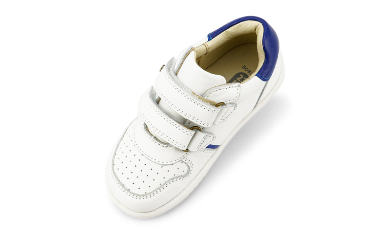 Bobux | I Walk Riley Shoe - White & Blueberry