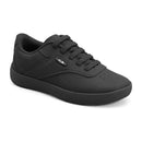 Klin | Black  Elastic Lace School Shoe