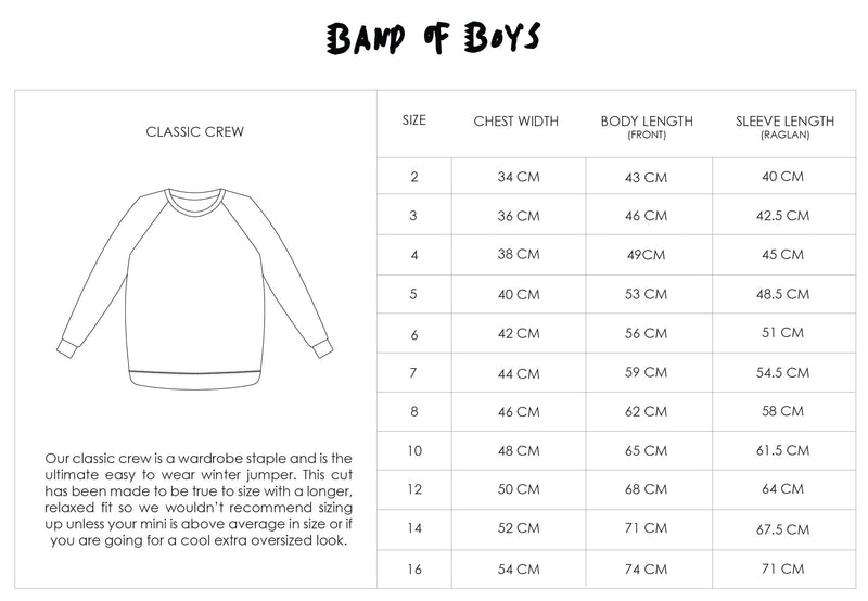 BOB | Tiger Raglan Fleece Crew  RRP $69.99  SPECIAL $41.99