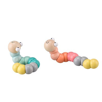 Pastel Wooden Wiggly Worms