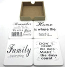 FAMILY COASTERS HOME SET (Wooden)