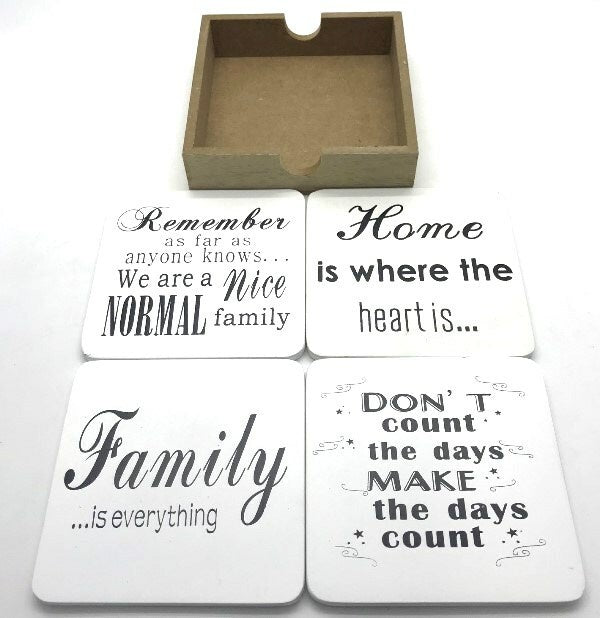 FAMILY COASTERS HOME SET 4