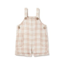 Aster & Oak | Taupe Gingham Overalls