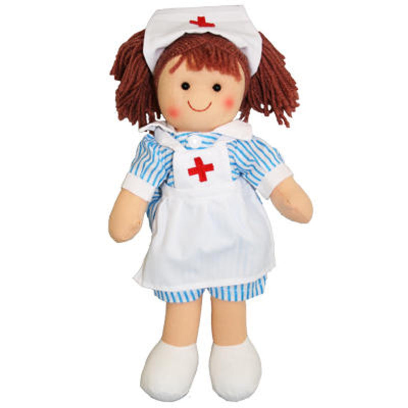 HOPSCOTCH COLLECTIBLES LOUISE/NURSE RAG DOLL - Small