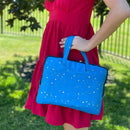 Yumbox Poche Insulated Lunch Bag - Teal Star with Handles