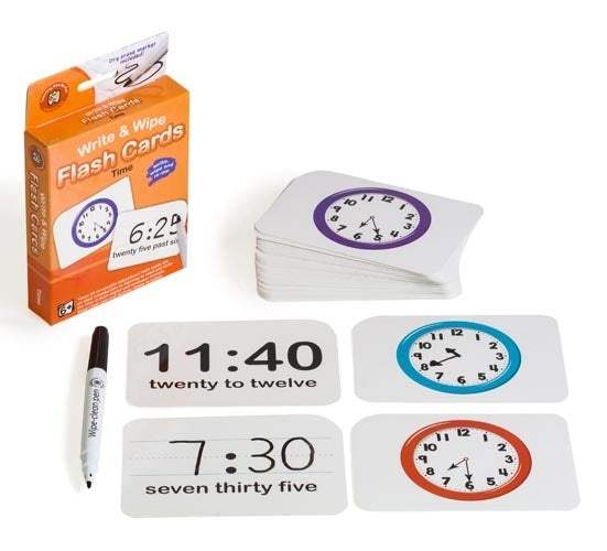 LCBF | Write & Wipe Flash Cards - Time