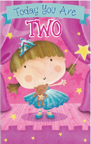 AGE 2 FEMALE  BIRTHDAY CARD - Fairy