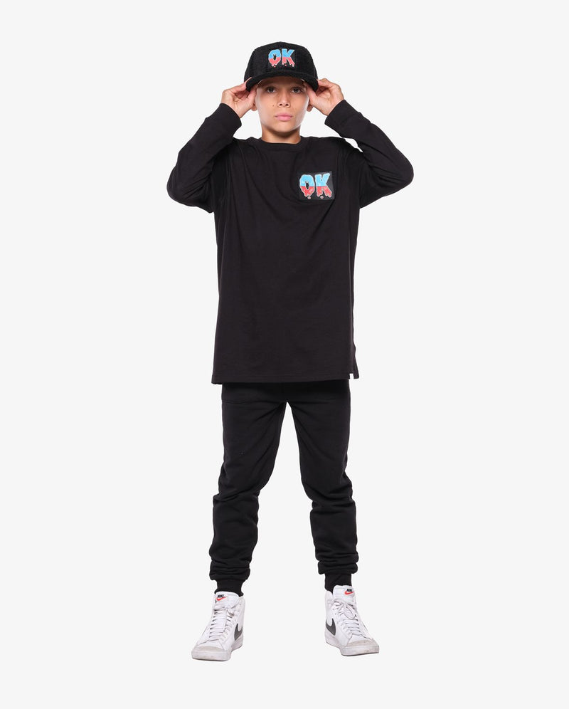 BOB| OK Gradient Straight Hem Longsleeve Tee