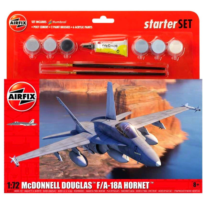 Airfix 1:72 Starter Set McDonnell Douglas F/A-18A Hornet