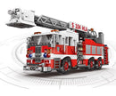 Aerial  Ladder Fire Truck - Brick Building