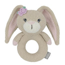 Living Textiles | Knit Ring Rattle - Amelia the Bunny