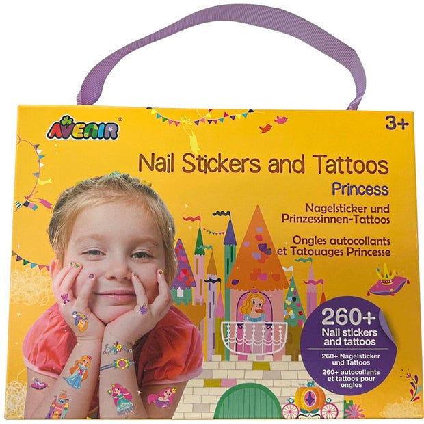 Avenir Nail Stickers And Tattoos Princess Yellow