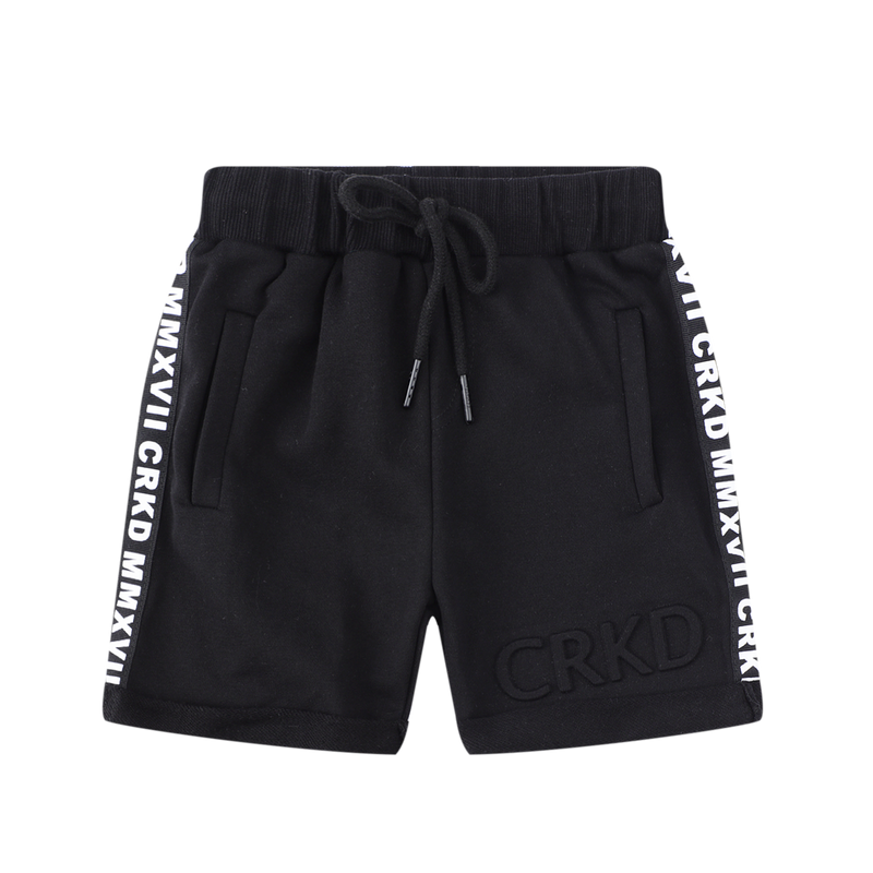 Cracked Soda | Axel Casual Short Kids-Black