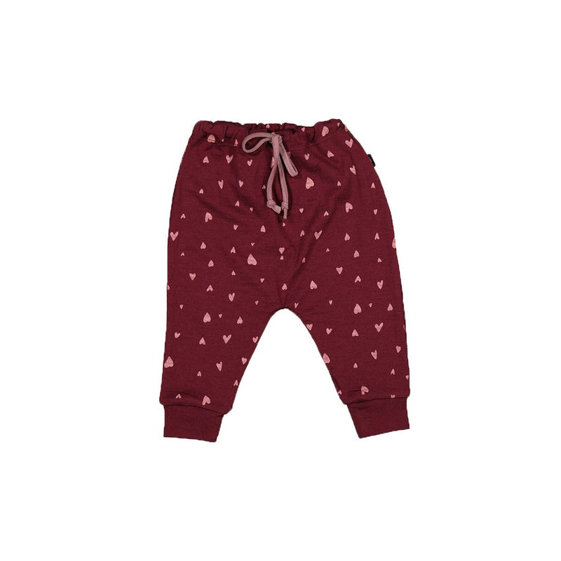 LFOH | Asher Pants-Merlot Mini Heart