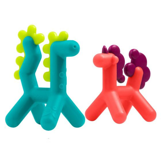 Boon | GROWL  or PRANCE SILICONE TEETHER