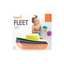 Boon | FLEET STACKING BOATS 5 PCE SET - NAVY / YELLOW