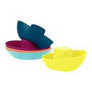 Boon | FLEET STACKING BOATS 5 PCE SET - NAVY / YELLOW