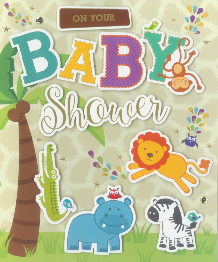 BABY SHOWER CARD LARGE