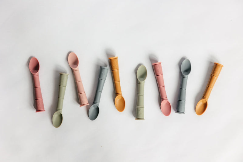 Classical Child | Silicone Beginner baby Spoon 2pk - Assorted