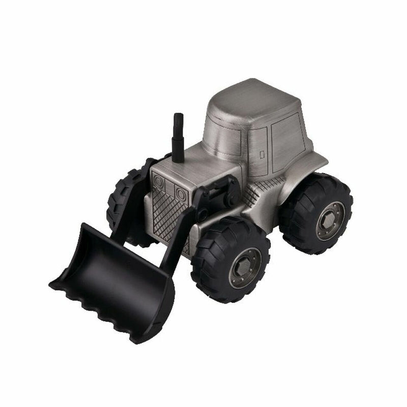 Money Box: Tractor/Digger- Pewter