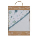 Living Textiles | Oganic Muslin Hooded Towel - Banana Leaf