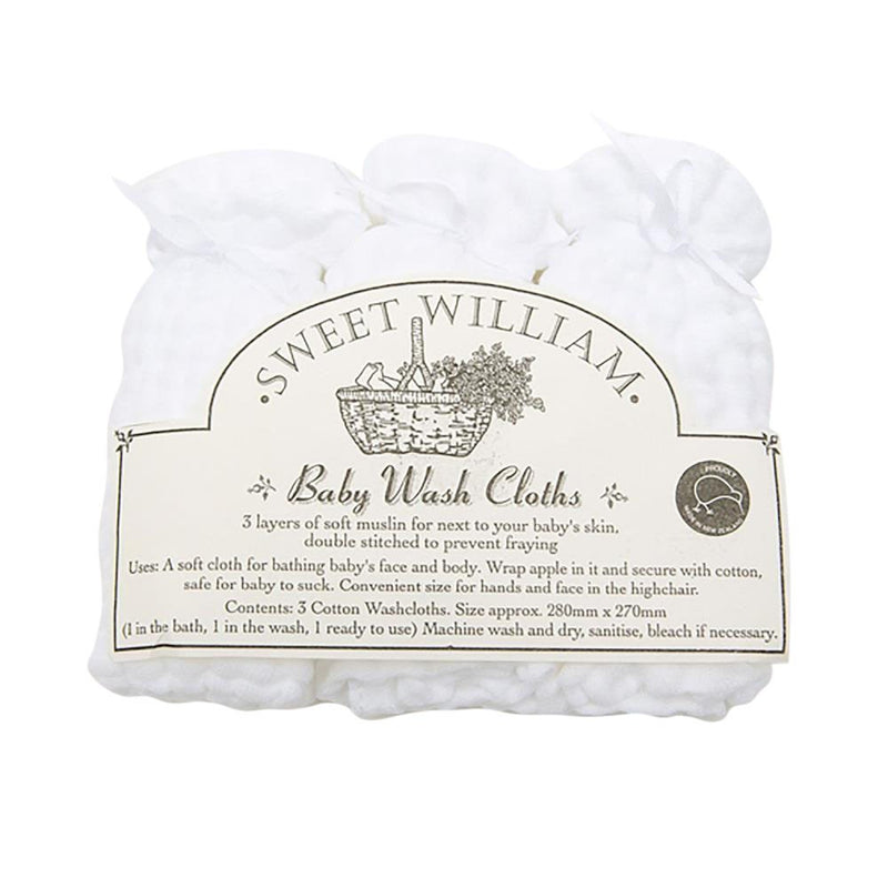 Sweet William Washcloths 3pkt