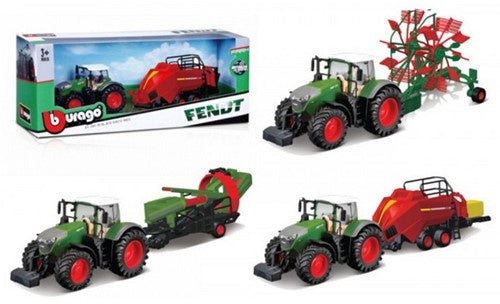 Burago | Fendt Tractor & Trailer - Asstd