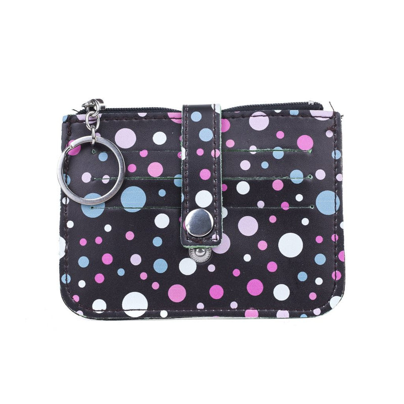 Black Dotted Coin Purse with Cardholder