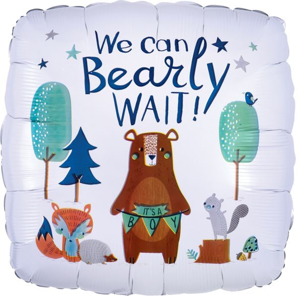 We Can Bearly Wait 18″ Balloon