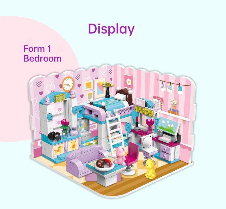 Girl's Room (3 in 1) - Brick Building