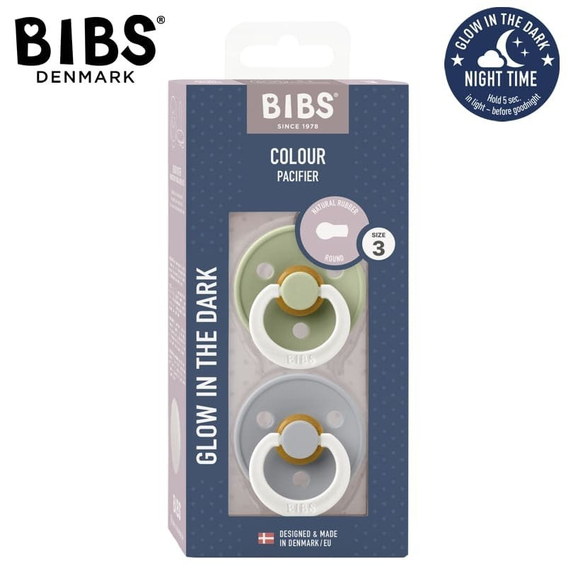 Bibs Pacifier Round Glow-Assorted