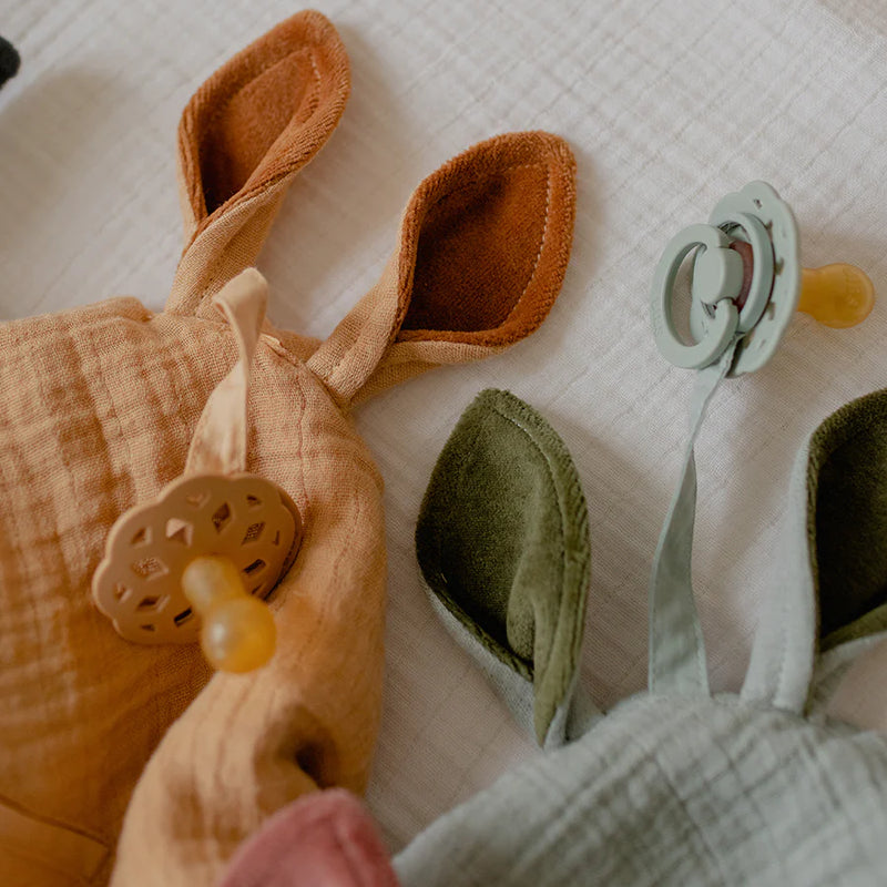 Kangaroo Cuddle Cloth with Pacifier Ring-Assorted