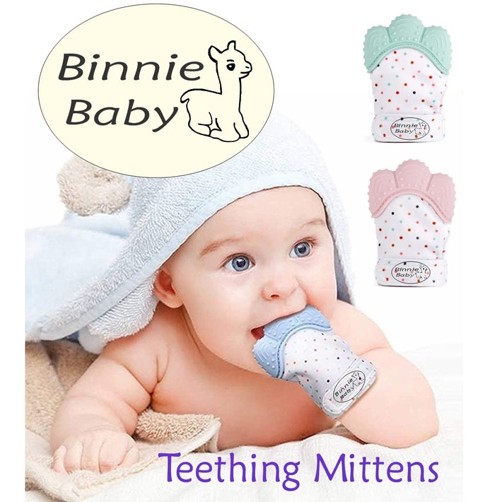 Binnie Baby Teething Mitten - Pink
