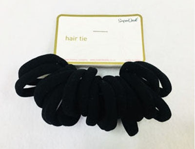 Black Hair Tie 20pc