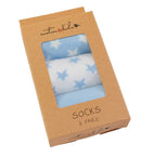 Emotion & Kids Assorted Blue Socks 3pk