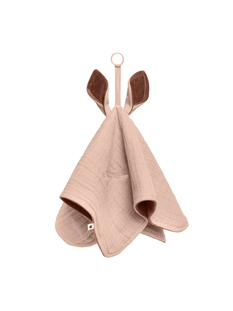 Kangaroo Cuddle Cloth with Pacifier Ring-Assorted
