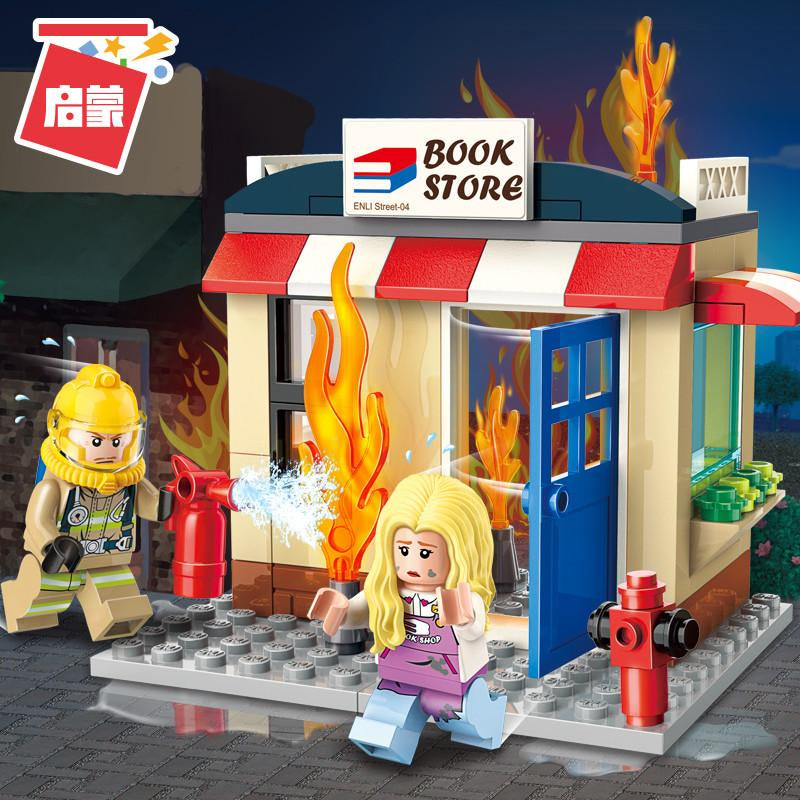 Bookstore Fire Rescue - Brick Building