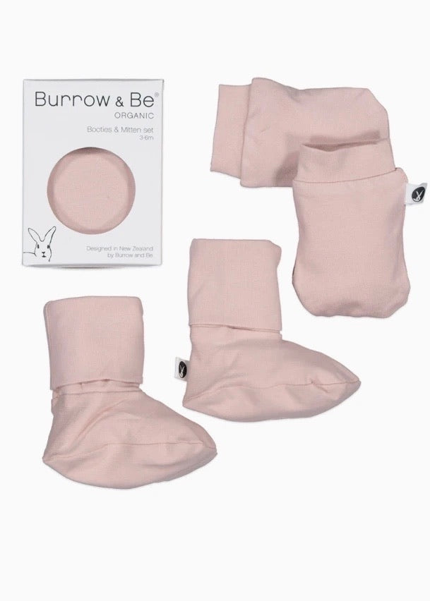 Burrow & Be | Essentials Booties & Mittens Set - Asstd Colours