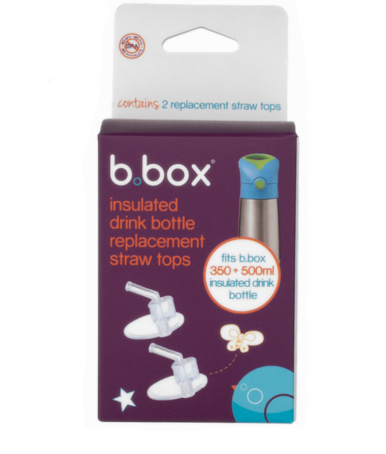 B.Box | Insulated Bottle - Replacement Straw Tops 2pk