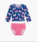 Hatley | Bright Butterflies Baby Rashguard Set