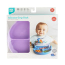 Bumkins - Silicone Grip Dish lavender