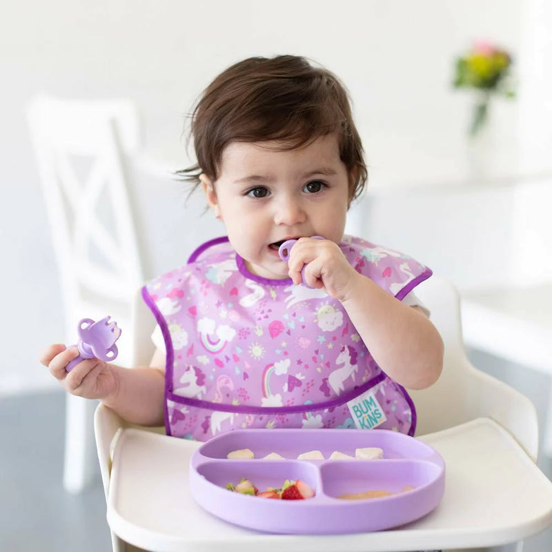 Bumkins - Silicone Grip Dish lavender