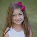 Snuggle Hunny | Burgundy Med Bow Clip