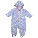 Korango | Butterfly Colour Changing Terry Towelling Lined Zip Rain Suit - Blue Heron
