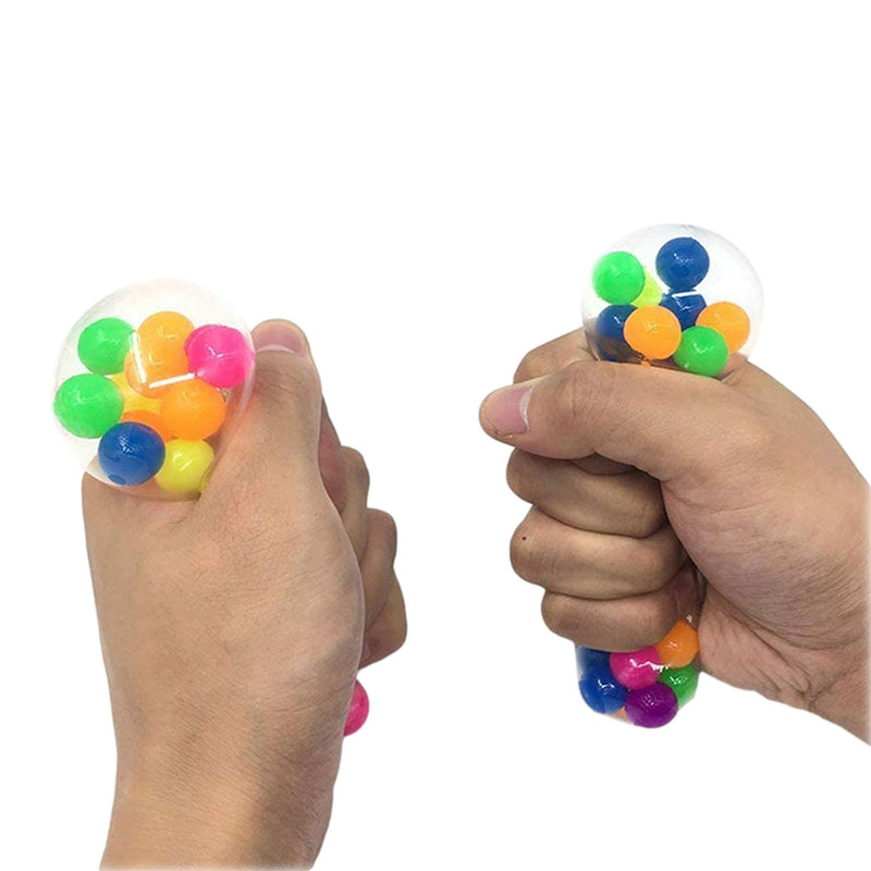 DNA Colorful Beads Squishy Rainbow Stress Ball Fidget Toy