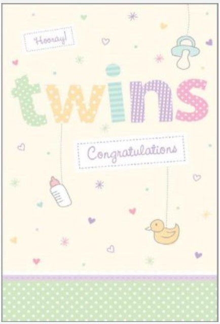 Hooray Twins Congratulations