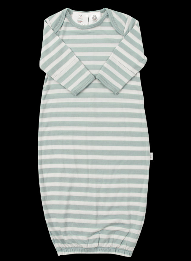 Babu | Merino Bundler Nightgown - Gum Drop Stripe