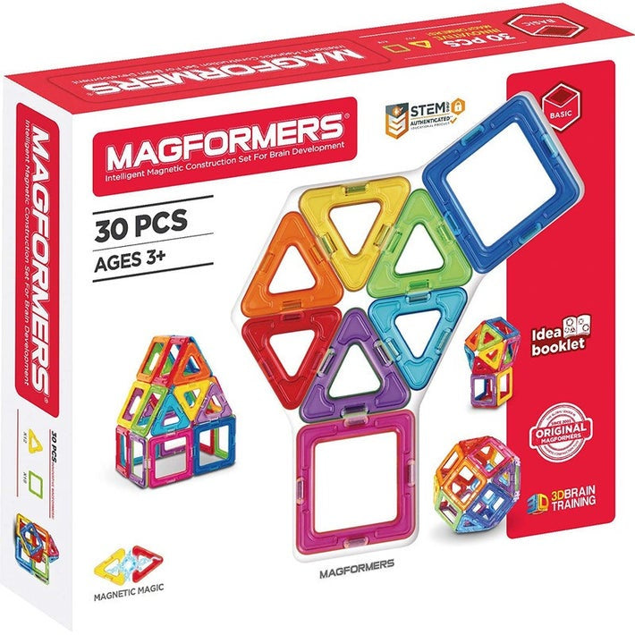 Magformers Basic Set Line 30 pcs (White Box)